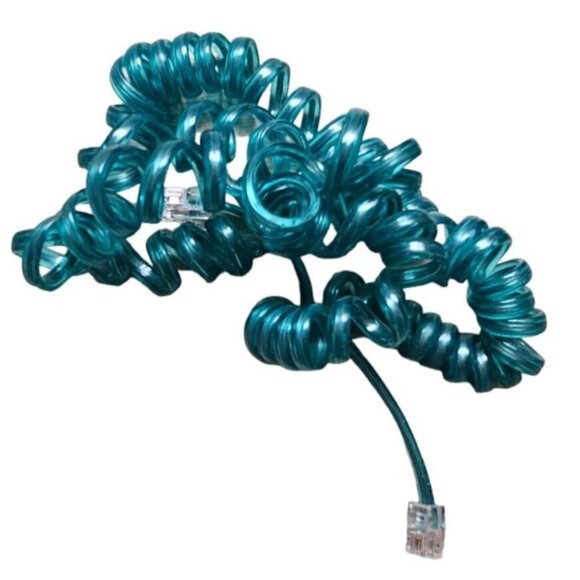 American Girl Chitchat Jelly Phone Clear Blue Landline HTF RARE Original Box - Picture 5 of 16